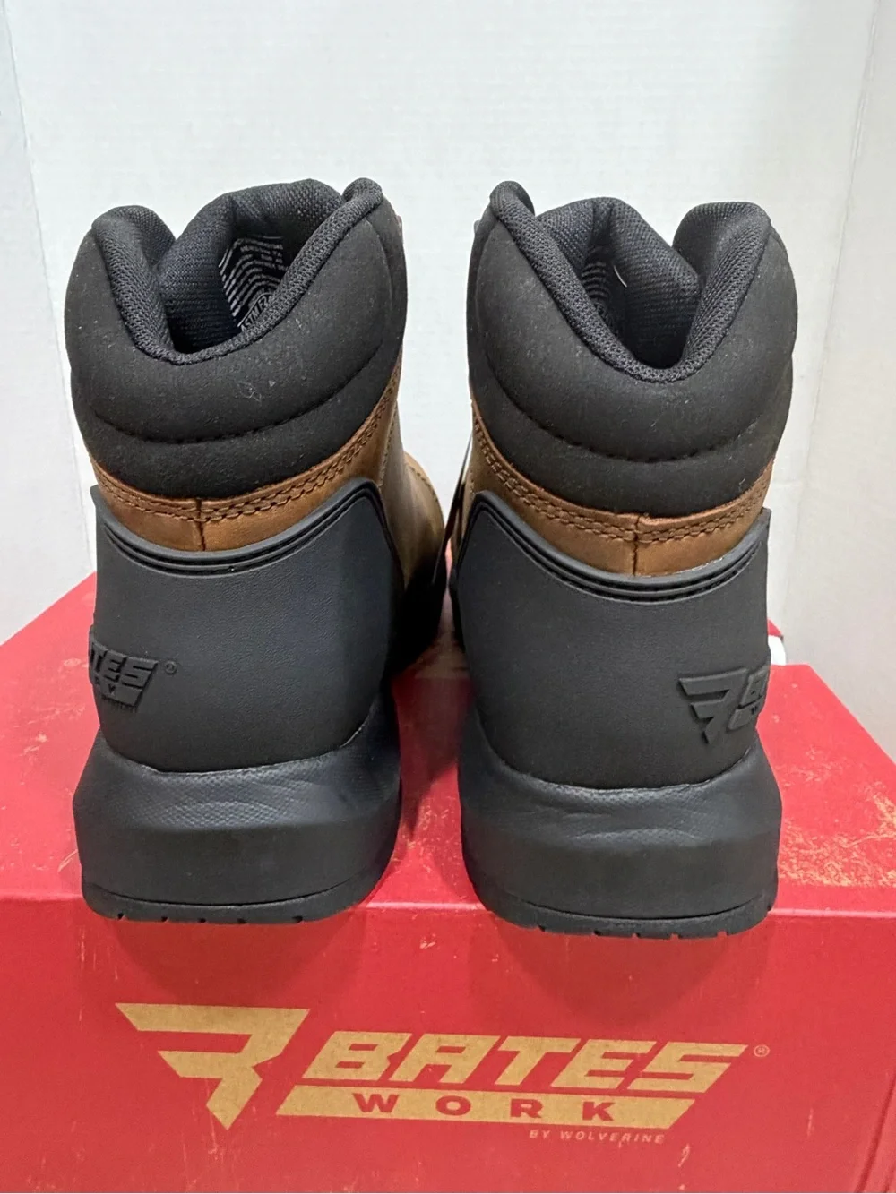 NWT Bates Work Mill Waterproof Composite Toe Leather Work Boots Men’s 7.5 Brown